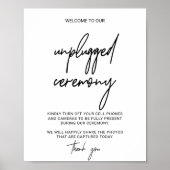 書お洒落道の抜け式の標識 ポスター (正面)