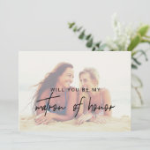 書お洒落道の色消し写真マトロン 招待状 (スタンド正面)