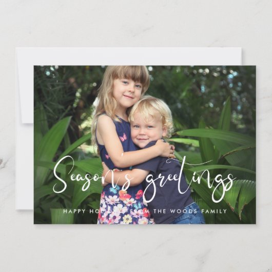 書お洒落道シーズンの挨拶の写真 シーズンカード (正面)