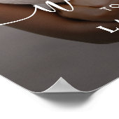 書お洒落道写真の結婚ウェルカムサイン ポスター (角)