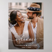 書お洒落道写真の結婚ウェルカムサイン ポスター (正面)