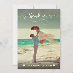 書お洒落道写真結婚のサンキューカード サンキューカード