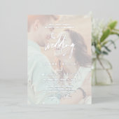 書お洒落道 |シルバーフォイル結婚フォト 箔招待状 (立ち正面)