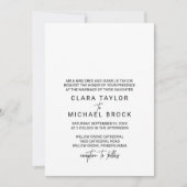 書お洒落道 |フォトバックフォーマル結婚ズ 招待状 (正面)