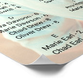 書お洒落道 |暗い写真のシーティングチャート ポスター (角)