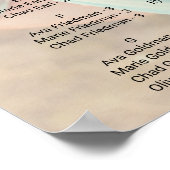 書お洒落道 |暗い写真のシーティングチャート ポスター (角)