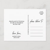 書お洒落道 |暗い写真クリスマス シーズンポストカード (裏面)