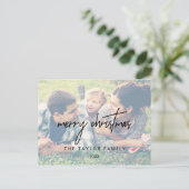 書お洒落道 |暗い写真クリスマス シーズンポストカード (スタンド正面)