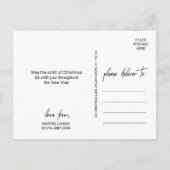 書お洒落道 |暗い写真クリスマス シーズンポストカード (裏面)