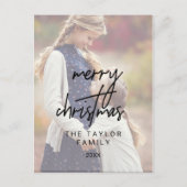 書お洒落道 |暗い写真クリスマス シーズンポストカード (正面)