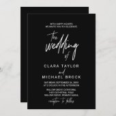 書お洒落道 |暗結婚く 招待状 (正面/裏面)