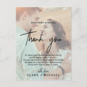 書お洒落道 |色あせたフォトサンキューカード ポストカード (正面)