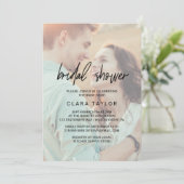 書お洒落道 |色あせたフォトブライダルシャワー 招待状 (スタンド正面)