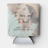 書お洒落道 |色あせたフォト結婚式の引き出物 缶クーラー (正面)