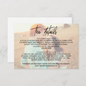 書お洒落道 |色あせたフォト詳細カード エンクロージャーカード (正面/裏面)