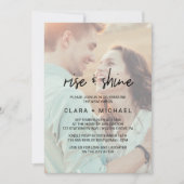 書お洒落道 |色あせた結婚写真のブランチ 招待状 (正面)