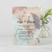 書お洒落道 |色あせた結婚写真のブランチ 招待状 (スタンド正面)