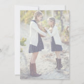 書お洒落道 | 2色あせた写真クリスマス シーズンカード (裏面)