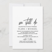 書お洒落道 | Photo Backing Vow Renewal 招待状 (正面)