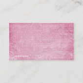 書かれた単語 名刺 (裏面)