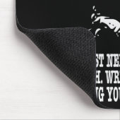 書かれた法律は私の道徳によってがある保護していません マウスパッド (コーナー)