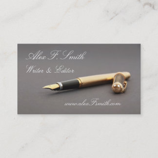 書かれた編集者のためのモダンな名刺 名刺