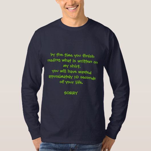 …書かれるものが読むことを終わるまでに Tシャツ (正面)
