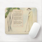 書かれる哀歌からの墓碑銘を、読んでいる羊飼い マウスパッド (マウス)