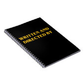 書かれ、指示される-淡黄色のギフトを満たして下さい ノートブック (右側)