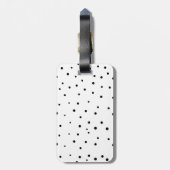 書かわいらしモダン道チームの花嫁パーソナライズされた ラゲッジタグ (裏面縦)