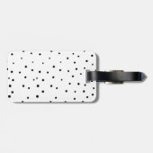 書かわいらしモダン道チームの花嫁パーソナライズされた ラゲッジタグ (裏面横)