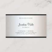 書きモダン込みドエレガントスクリプトクリエイティブプレーン 名刺 (正面)