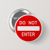 書き入れないで下さい印(ボタン)を 缶バッジ (正面&裏面)