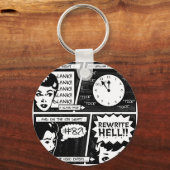 書き換え地獄漫画ストリップ キーホルダー (正面)