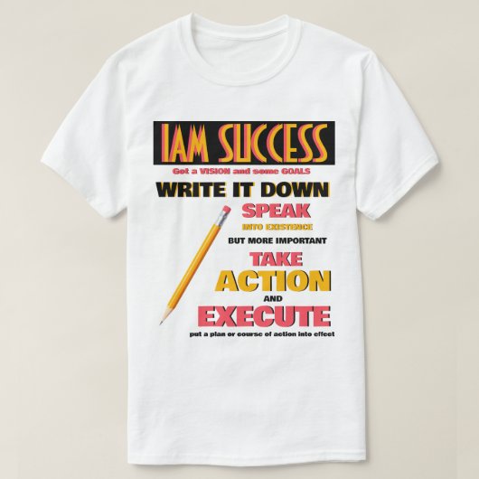 書き留める Tシャツ (デザイン正面)