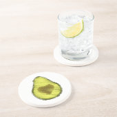 書き込みアボカドの愛 コースター (側面)