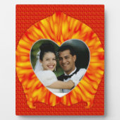 書き込みハートフォトフレーム フォトプラーク (正面)