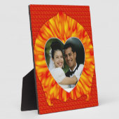 書き込みハートフォトフレーム フォトプラーク (側面)