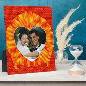 書き込みハートフォトフレーム フォトプラーク (側面)