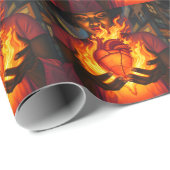 書き込みハート ラッピングペーパー (ロールコーナー)