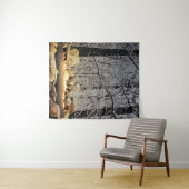 書き込みユール(キリスト降誕祭)ログ タペストリー (インサイチュ(横))