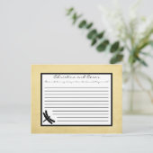 書き込み可能なアドバイスカードキャットテール/トンフライシルエット アドバイスカード (スタンド正面)