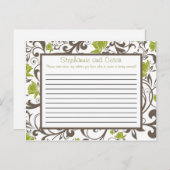 書き込み可能なアドバイスカードグリーンフローラ（分岐付き） アドバイスカード (正面/裏面)