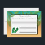 書き込み可能なアドバイスカードビーチプランのサンダル アドバイスカード<br><div class="desc">これらの愛らしい書き込み可能なアドバイスカードは、任意の結婚に完璧な追加である。チップのシャーパイペンと一緒にこれらのカードを単に素晴らしお客様に渡す。お客様は新しい書新婦と新郎のアドバイスを下げることができます。これらの用紙は、光沢のある超重量重量120ポンドのカバー素材（カードストック）に4.25インチx 5.6インチのサイズで印刷される。私たちは、このデザインに専念する全体のラインを私たちのザズル店で結婚は、招待状(5x7)、返品ラベル、郵送ラベル、封筒用シール、郵便切手、カップケーキを選ぶ、ウォーターボトルラッパー、ハーシーの1.55ozを含む。大きなバーラッパー、ハーシーのミニチュアバッグラッパー、電子レンジのポップコーンアドバイスラッパー、書き込み可能座席表、グッズバッグトッパー、FLATサンキューカード(4x5)、HAPPEDサンキューカード(4x5)、メッセージカード、メニューカード、ミントマッチブック、棒つきキャンデーカバー、ブックマーク、ビンゴカードマーカー、ビンゴカード呼び出しシート、書き込み可能カード(4x5)、など。</div>