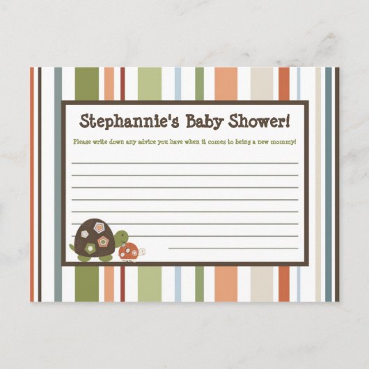 書き込み可能なアドバイスカードラグナビーチタートルカエル池 アドバイスカード (正面)