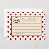 書き込み可能なアドバイスカードレッドソックモンキー アドバイスカード (正面/裏面)