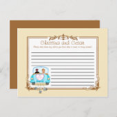 書き込み可能なアドバイスカード得の単結婚した連 アドバイスカード (正面/裏面)