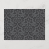 書き込み可能なアドバイスカード黒グレーフォーマルゴシックプリン アドバイスカード (裏面)