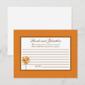 書き込み可能なアドバイスモダンカード秋のツリー秋 アドバイスカード (正面/裏面)