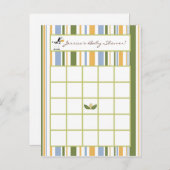 書き込み可能なビンゴカードSafariの友人 インビテーションポストカード (正面/裏面)